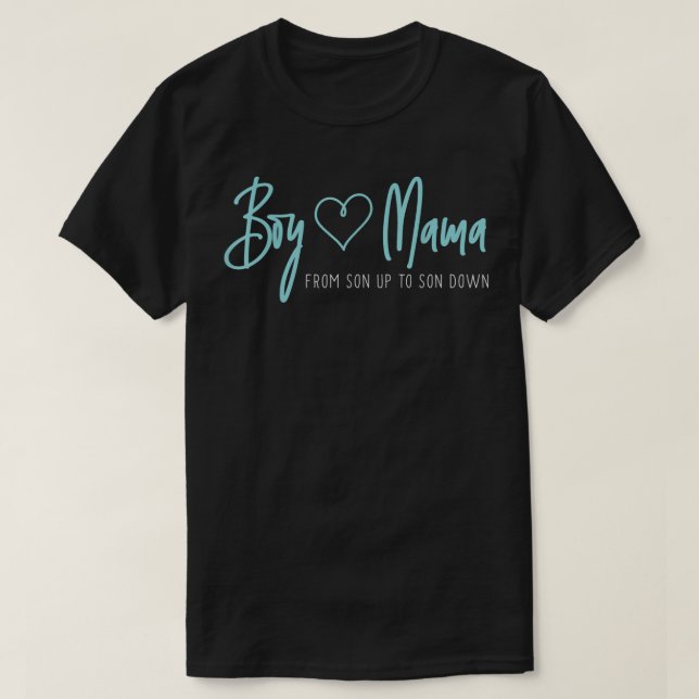 T-shirt Garçon Mama de fils à fils en bas - Maman maman (Design devant)