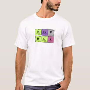 T-shirt GARÇON NERD ! Bousculade périodique d'éléments