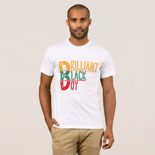 T-shirt Garçon Noir Brillant - Mois de l'Histoire des Noir