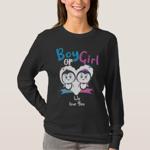 T-shirt Garçon Ou Fille Nous Vous Aimons Penguin Genre Rev