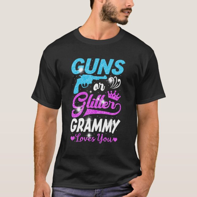 T-shirt Garçon Ou Fille Rose Ou Bleu Grammy Vous Aime Genr (Devant)