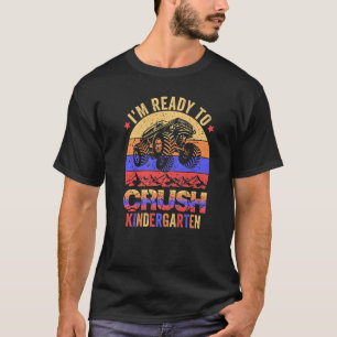 T-shirt Garçon Premier Jour D'École Je suis prêt à écraser