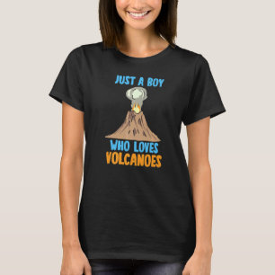 T-shirt Garçon qui aime les volcans géologue Rockhoring