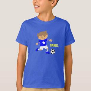 T-shirt Garçon Star de Football Mignon, Thème Football
