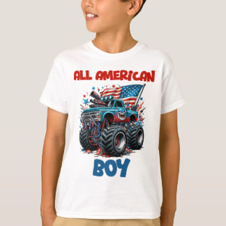 T-shirt Garçon tout américain 4 juillet