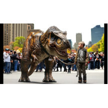 T-Shirt Garçon Walking T-Rex