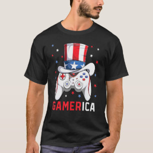 T-shirt Garçons 4 juillet jeu vidéo American Flag Uncle Sa