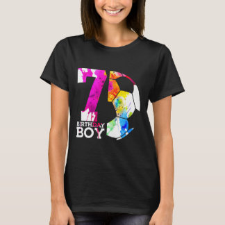 T-shirt Garçons 7 Anniversaire Garçon Football 7e Annivers