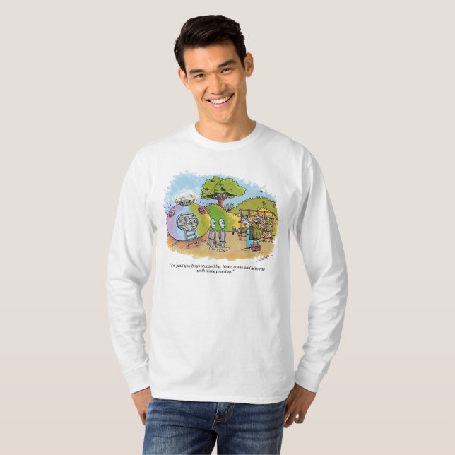 T-shirt Garçons arrêtés par chemise à manches longues (Devant entier)