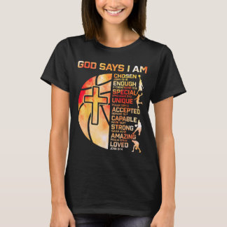 T-shirt Garçons Baseball Chrétien Dieu Dit Graphique Relig