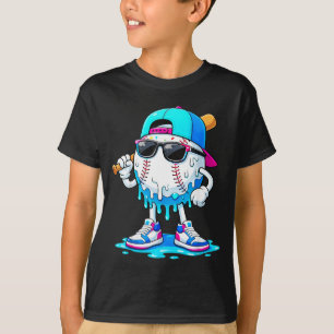 T-shirt Garçons Baseball Cool Crème Glacée Drôle Enfants J