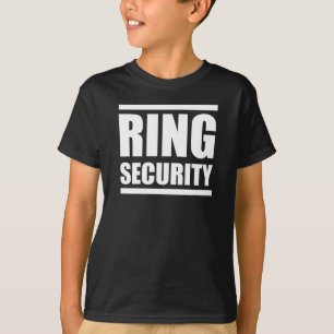 T-shirt Garçons de sécurité d'anneau épousant la chemise