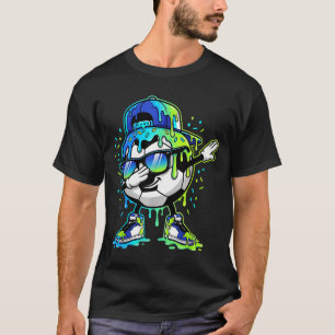 T-shirt Garçons Enfants Football Drip Crème Glacée Paillet