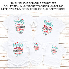 T-shirt Garçons Famille Vacances Plage Été Personnalisé