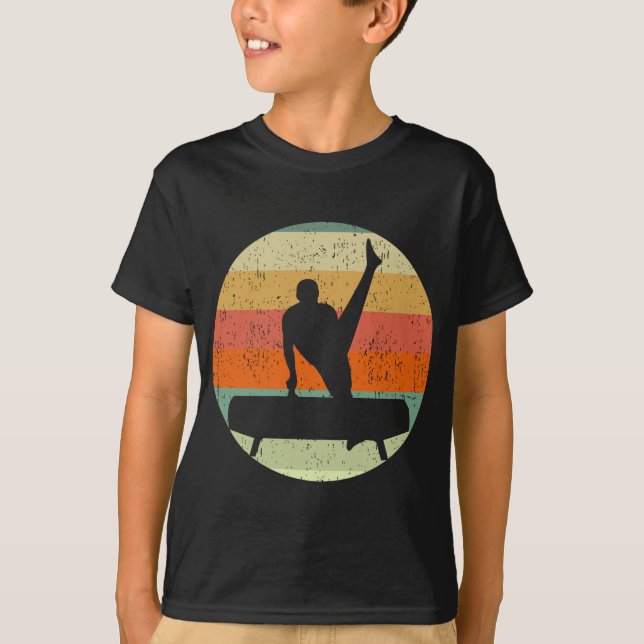 T-shirt Garçons Gymnastique masculine Gymnaste au coucher  (Devant)