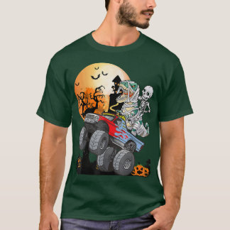 T-shirt Garçons Halloween Monster Truck Citrouille Mummy D