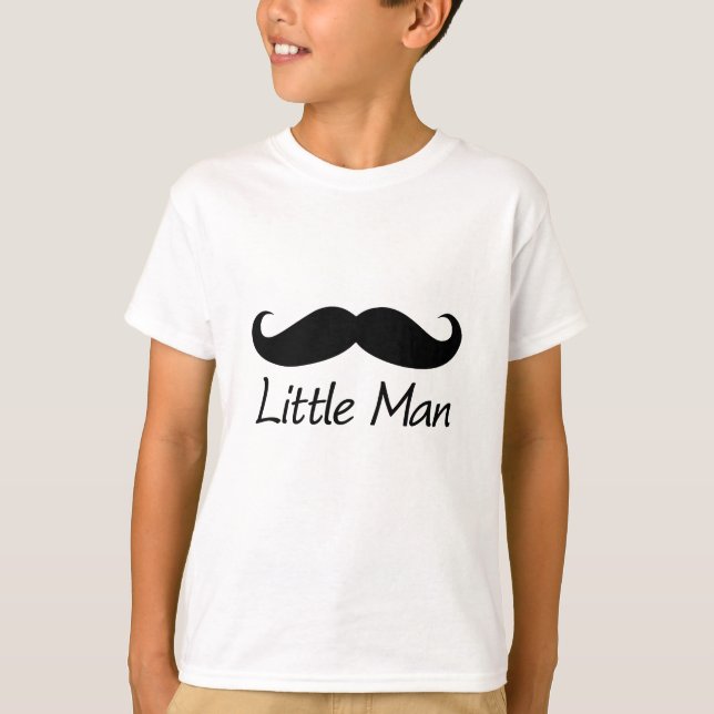 T-shirt Garçons mignons de Chevron de petite moustache (Devant)