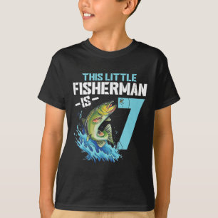 T-shirt Garçons Pêche Anniversaire Chemise 7 Ans Poisson G