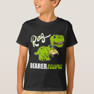T-shirt Garçons Ring Porteur Dinosaur Rex Mariage Fête Cad