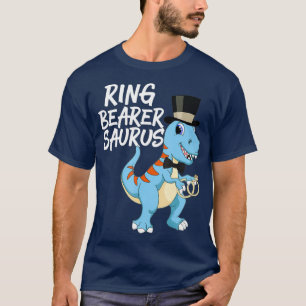 T-shirt Garçons Ring Porteur Dinosaur Rex Mariage Fête Cad