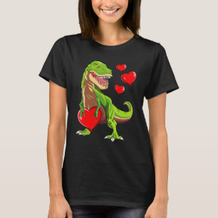 T-shirt Garçons Saint-Valentin Enfants Dinosaure T Rex Amo