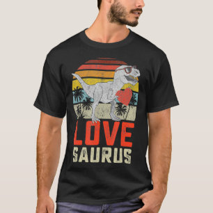 T-shirt Garçons Valentines Jour Dinosaure Enfants T Re Lov