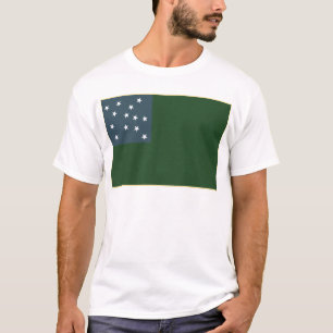 T-shirt Garçons verts de montagne et le drapeau de