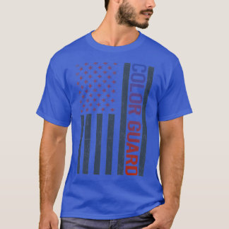 T-shirt Garde couleur drapeau américain garde-couleur