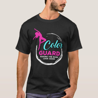 T-shirt Garde de couleur faisant la bande de citation drôl