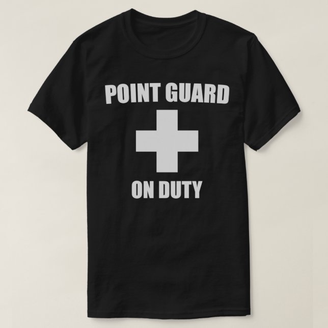 T-shirt Garde de points sur le basket-ball en service (Design devant)