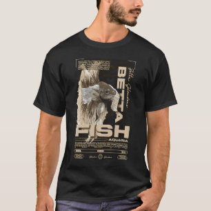 T-shirt Garde de poissons Betta Vêtements de rue modernes