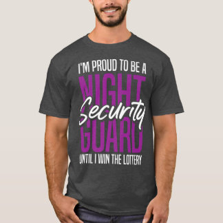 T-shirt Garde de sécurité nocturne LotteryOfficier Garde d