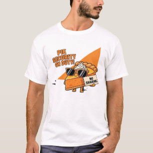 T-shirt Garde de sécurité tarte au potiron drôle de Thanks