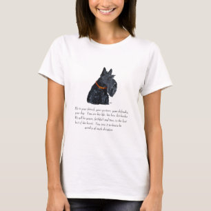 T-shirt Garde de Terrier Écossais