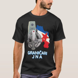 T-shirt Garde-frontières badge JNA (Granicari JNA znacka)