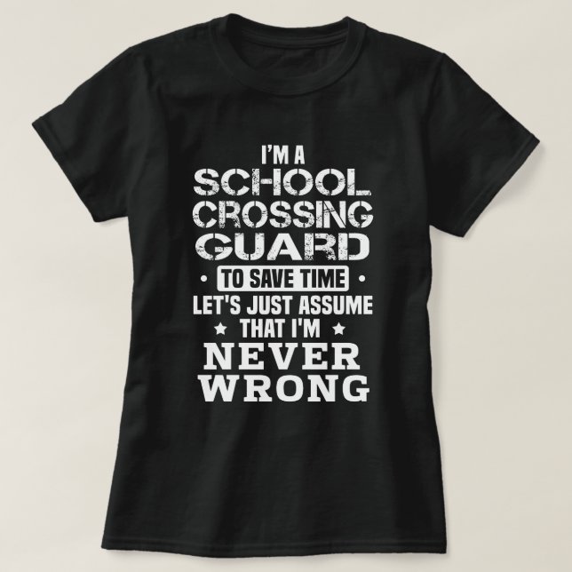 T-shirt Garde-passage scolaire (Design devant)