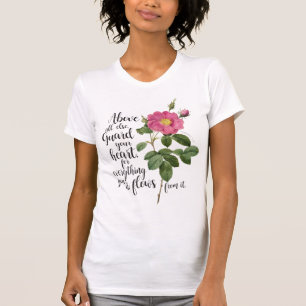 T-shirt Garde ton coeur - Rose Vintage, Proverbes 4:23