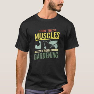 T-shirt garden gardener plants landscaping muscles gardeni