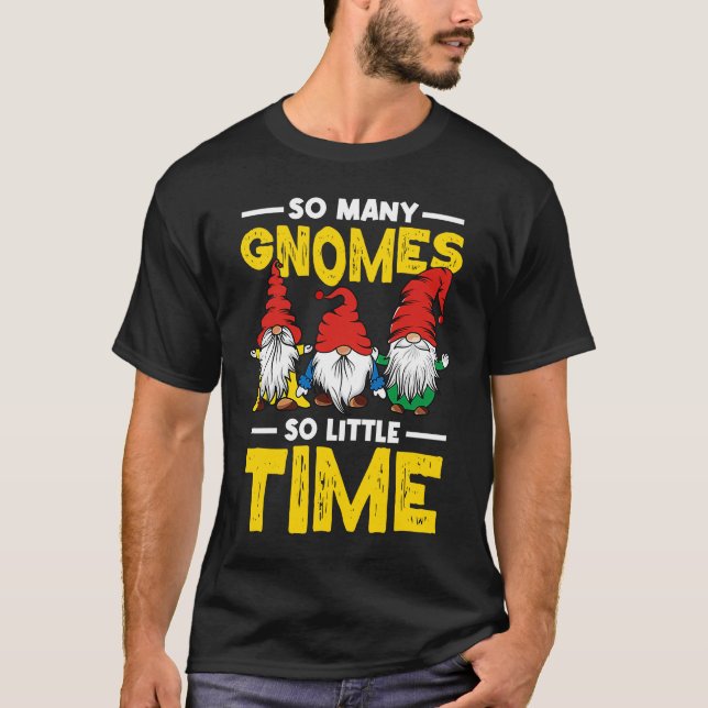 T-shirt Garden Gnome Dwarf & Funny Gnomes (Devant)