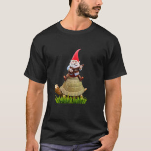 T-shirt Garden Gnome sur tortue