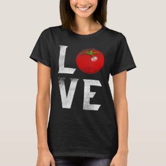 T-shirt Gardener de tomates rouges J'aime jardiner légumes