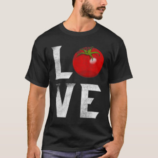 T-shirt Gardener de tomates rouges J'aime jardiner légumes