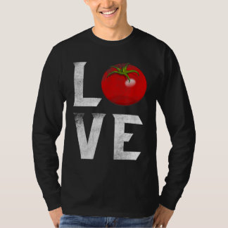 T-shirt Gardener de tomates rouges J'aime jardiner légumes