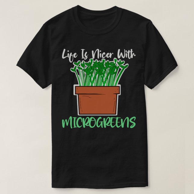 T-shirt Gardener Micro agriculture Microgreens sains (Design devant)