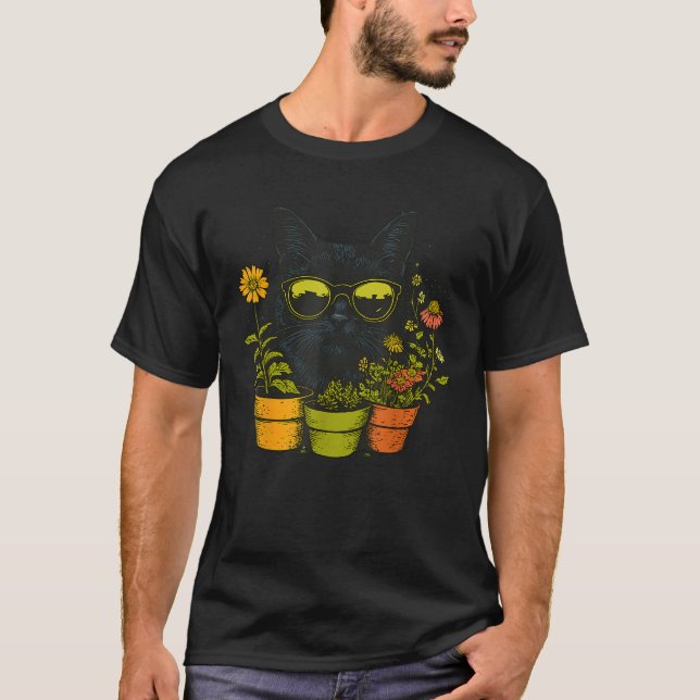 T-shirt Gardening Because Punching People is Wrong Funny C (Devant)