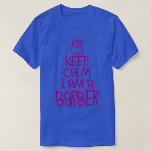 T-shirt Garder Calme Barber Cool Barber Cadeau (Design devant)