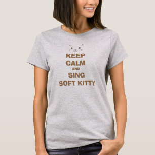 T-SHIRT GARDER CALME ET CHANTER SOFT KITTY