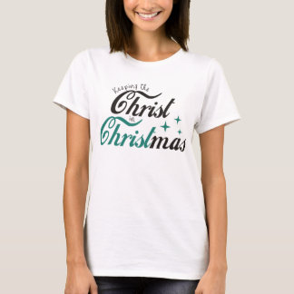 T-shirt Garder le Christ à Noël
