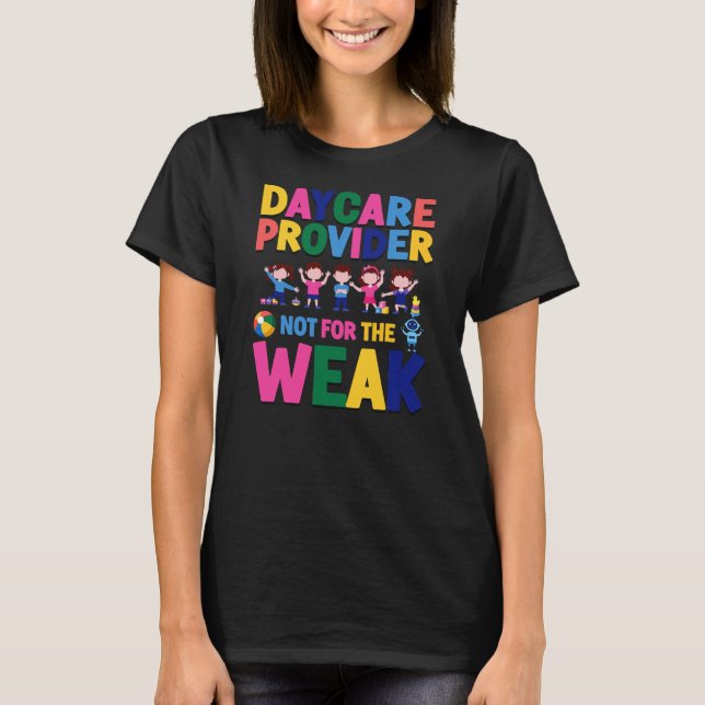 T-shirt Garderie de garderie Enseignant Babysitter (Devant)