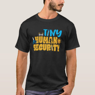 T-shirt Garderie Minuscule Sécurité humaine Enseignant pré